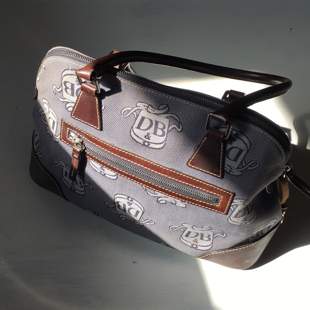 Vintage Dooney & Bourke blue handbag lg